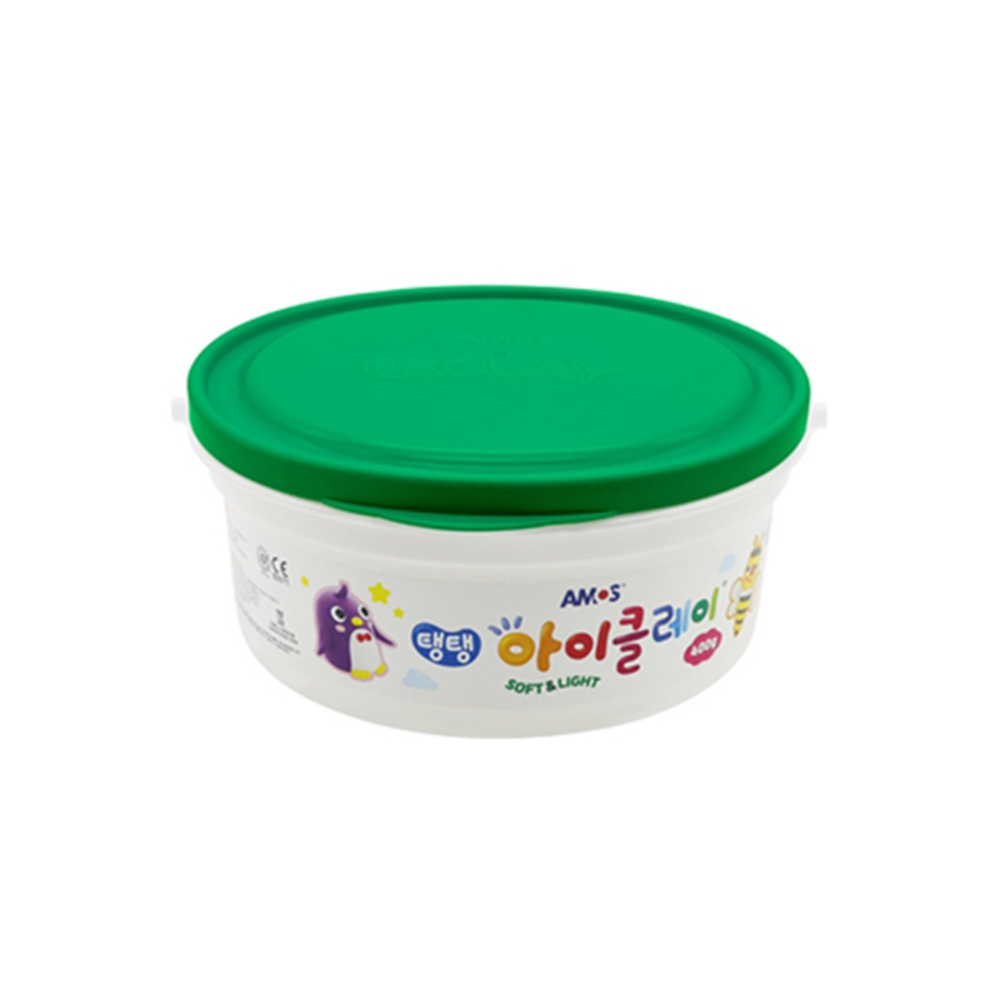 탱탱아이클레이 400g 초록 버켓 1통