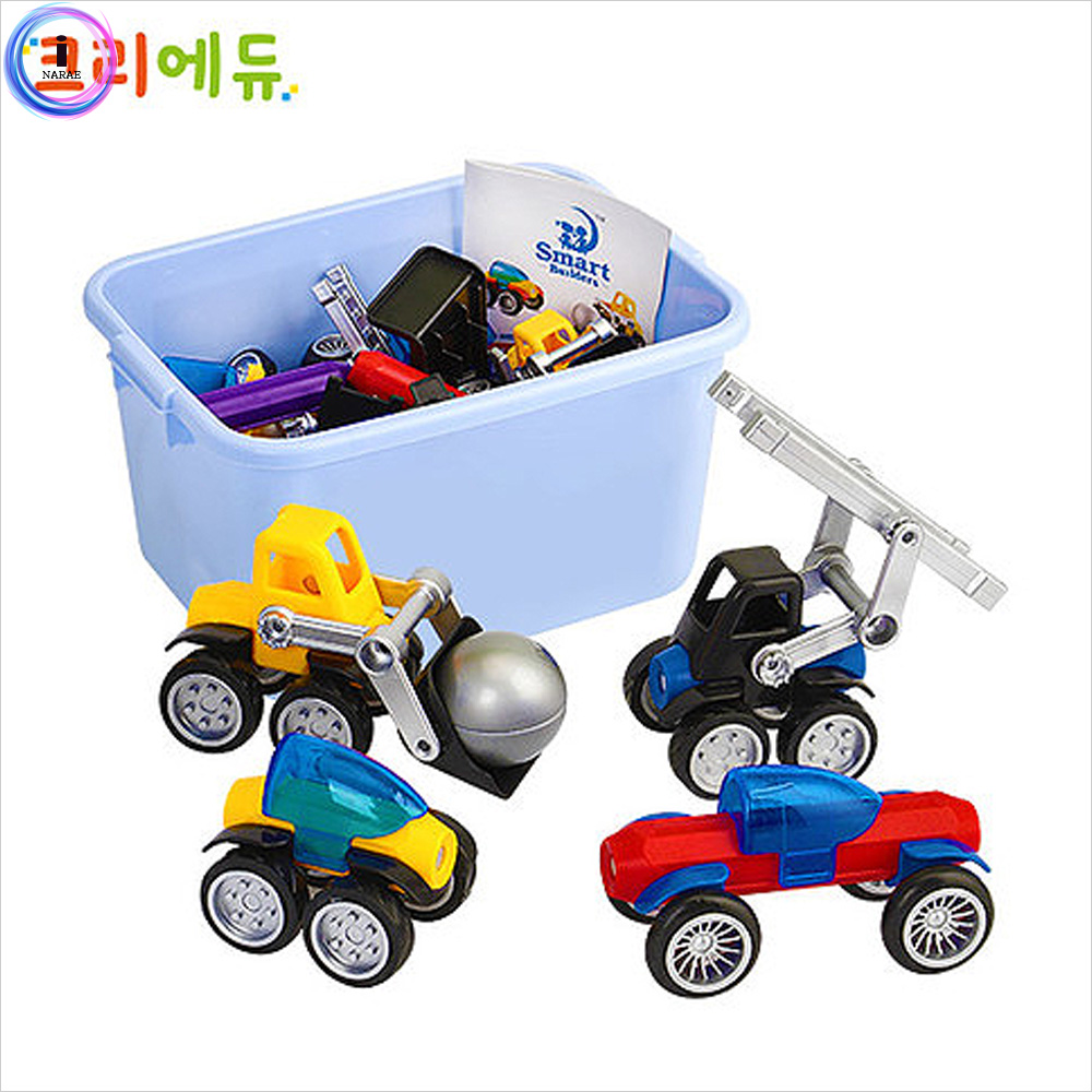 [크리에듀] 믹스매치 자석차 52pcs